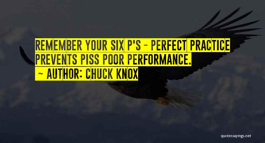 Poor Performance Quotes By Chuck Knox