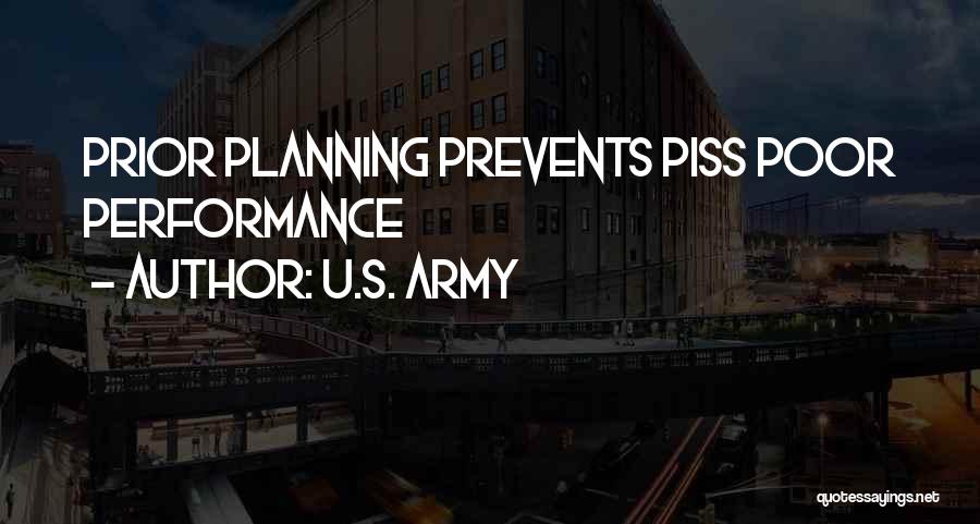 Poor Performance Quotes By U.S. Army
