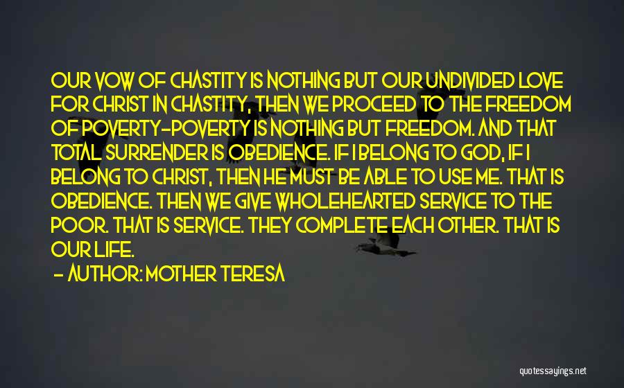 Poor Service Quotes By Mother Teresa
