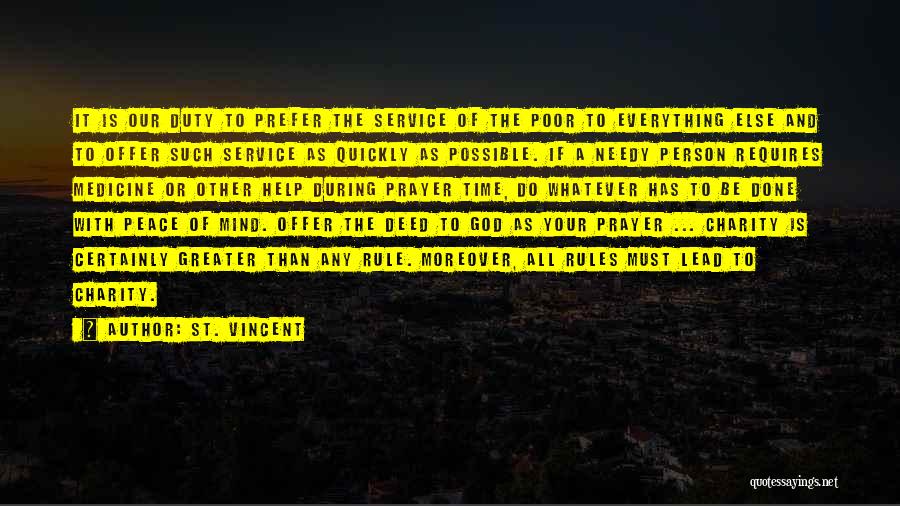 Poor Service Quotes By St. Vincent