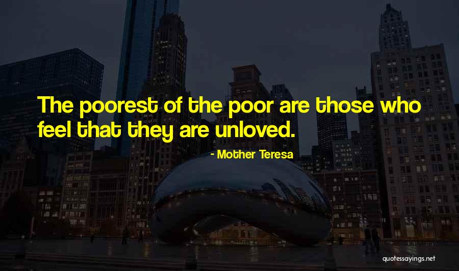 Poorest Quotes By Mother Teresa