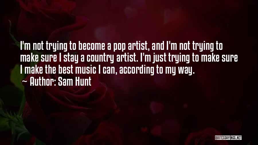 Pop Artist Quotes By Sam Hunt