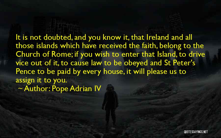 Pope Adrian IV Quotes 291345