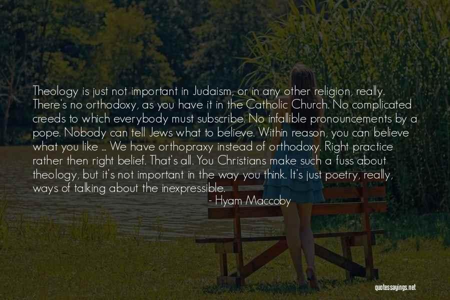 Pope Catholic Quotes By Hyam Maccoby Pope Catholic Quotes By Hyam Maccoby