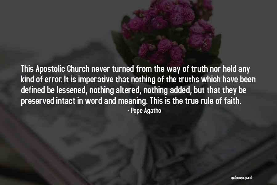 Pope Catholic Quotes By Pope Agatho Pope Catholic Quotes By Pope Agatho