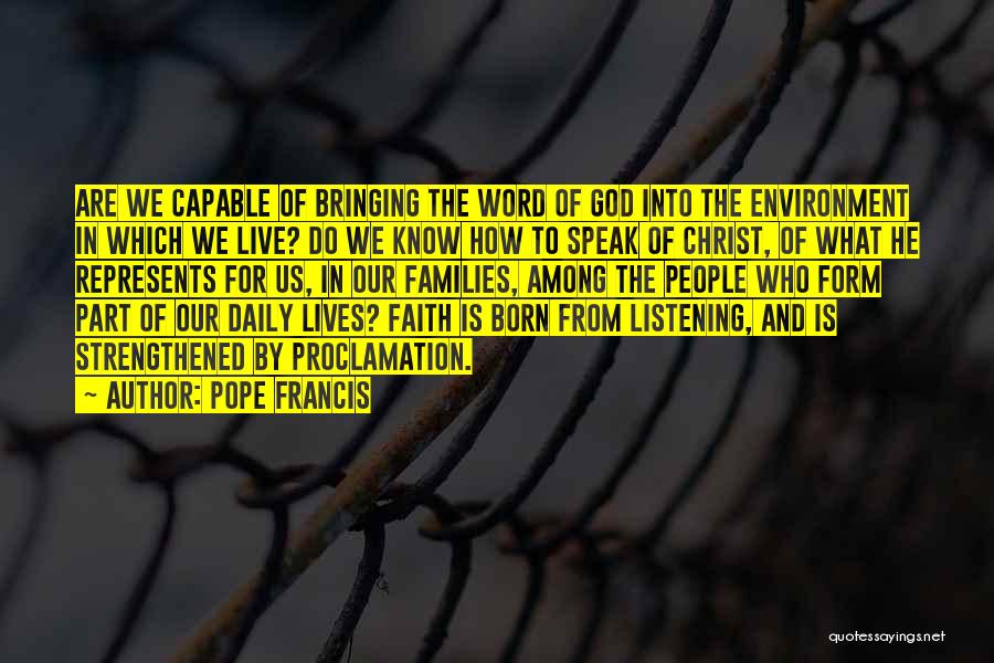 Pope Francis Environment Quotes By Pope Francis