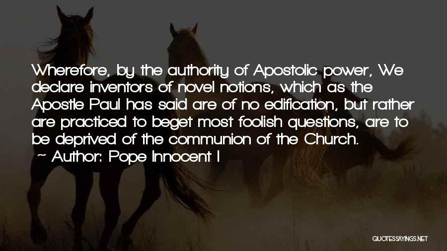 Pope Innocent I Quotes 1550335
