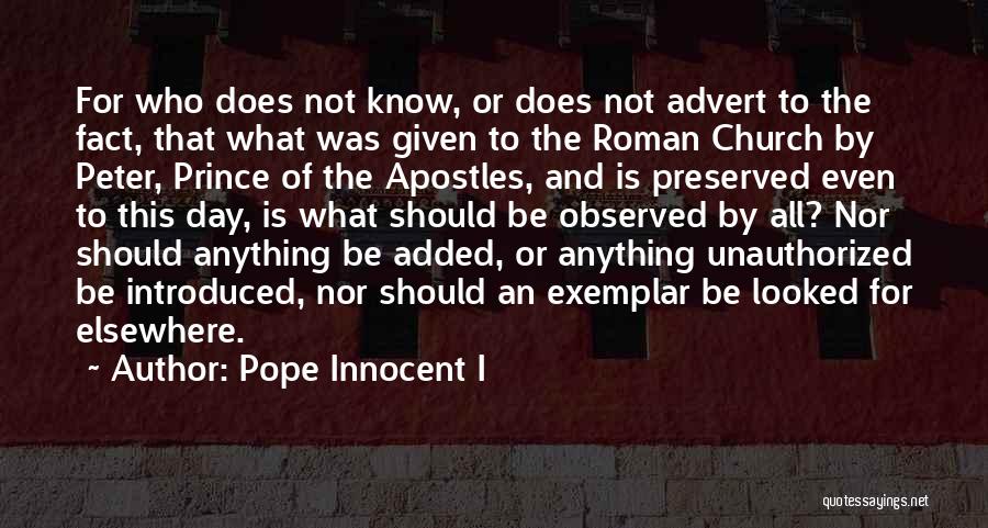 Pope Innocent I Quotes 2268673