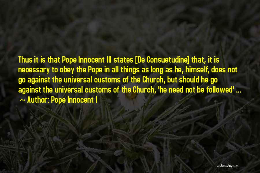 Pope Innocent I Quotes 798662