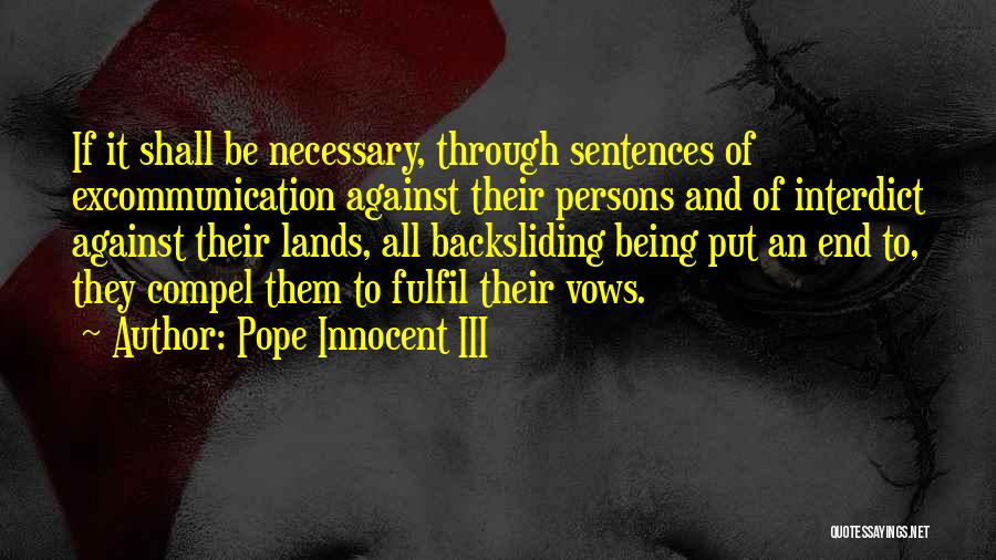 Pope Innocent III Quotes 447259