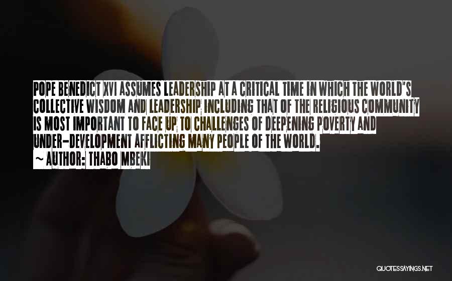 Pope Quotes By Thabo Mbeki