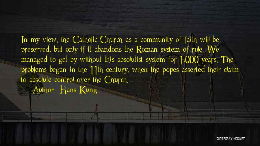 Popes Quotes By Hans Kung