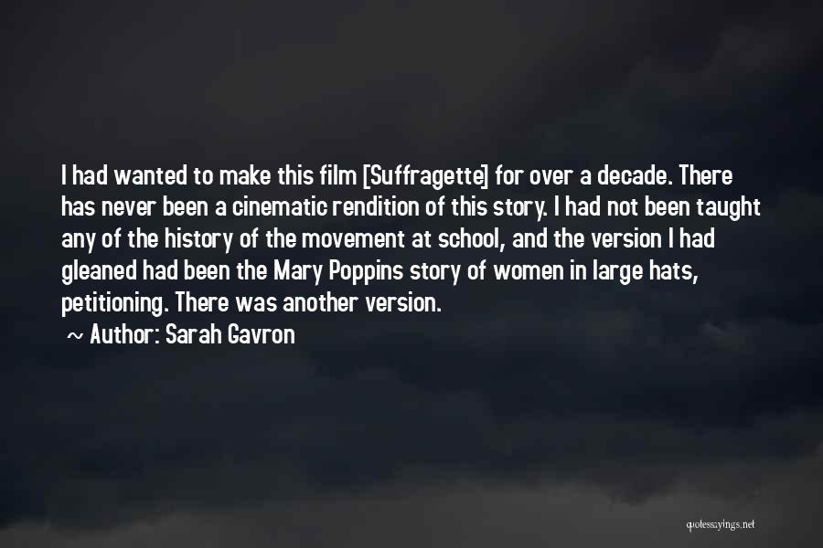 Poppins Quotes By Sarah Gavron