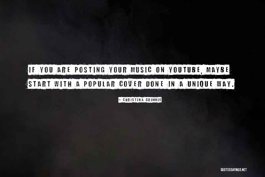 Popular Music Quotes By Christina Grimmie Popular Music Quotes By Christina Grimmie