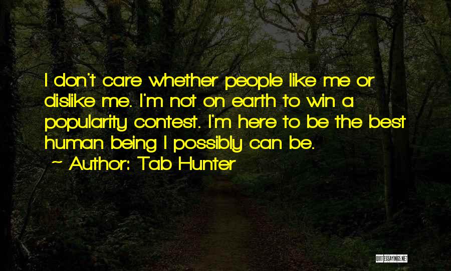 Popularity Contest Quotes By Tab Hunter