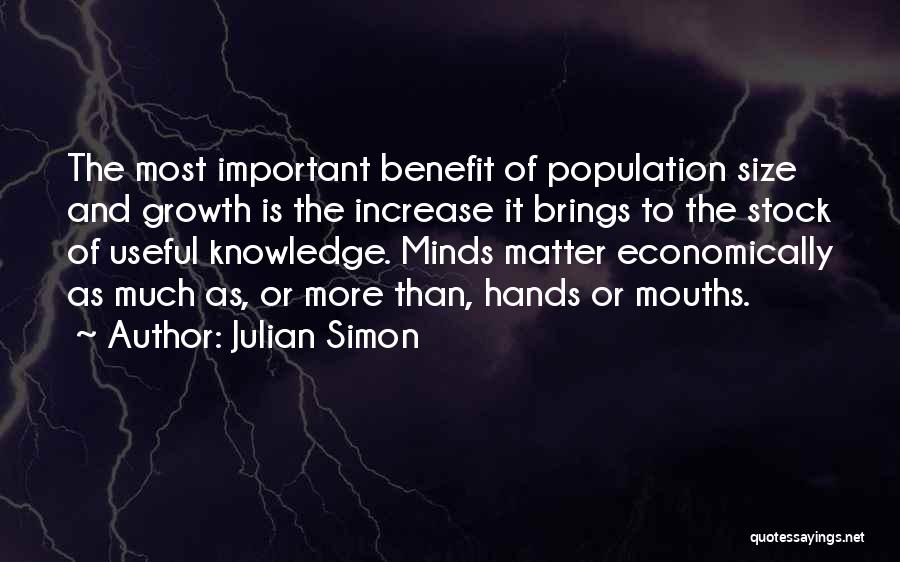 Population Growth Quotes By Julian Simon