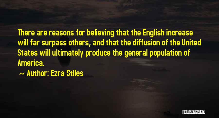 Population Increase Quotes By Ezra Stiles