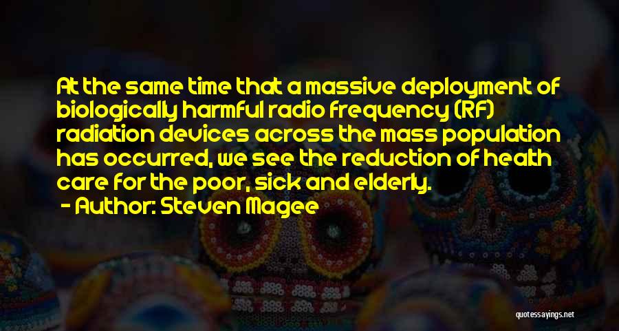 Population Reduction Quotes By Steven Magee