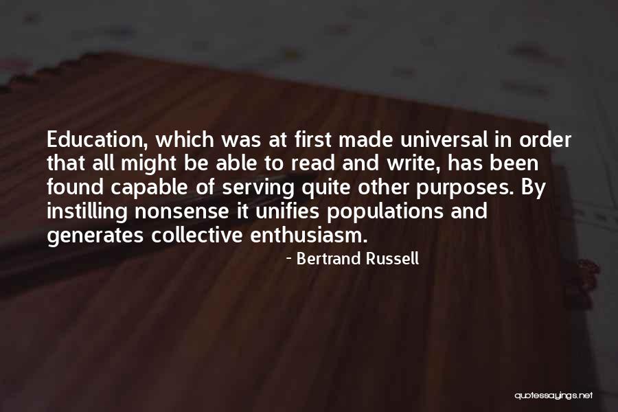 Populations Quotes By Bertrand Russell Populations Quotes By Bertrand Russell