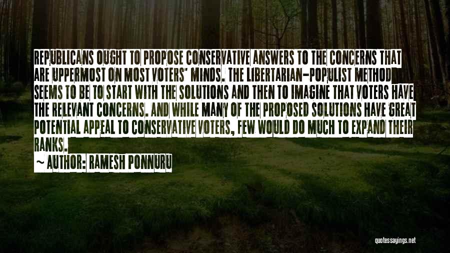 Populist Quotes By Ramesh Ponnuru