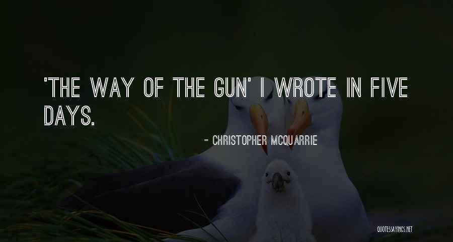 Porath Business Quotes By Christopher McQuarrie Porath Business Quotes By Christopher McQuarrie