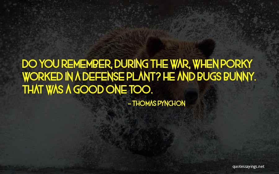 Porky's 2 Quotes By Thomas Pynchon