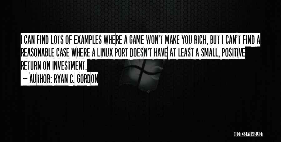 Port Quotes By Ryan C. Gordon