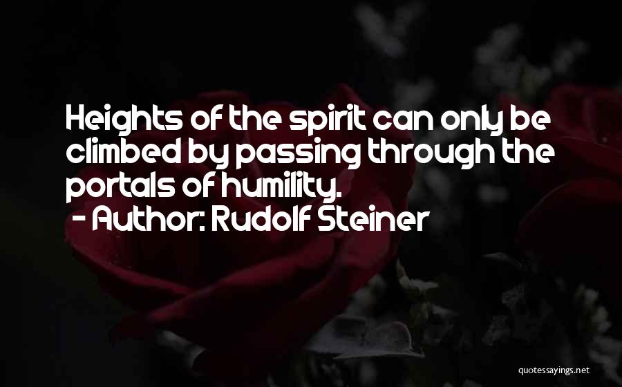 Portal Quotes By Rudolf Steiner