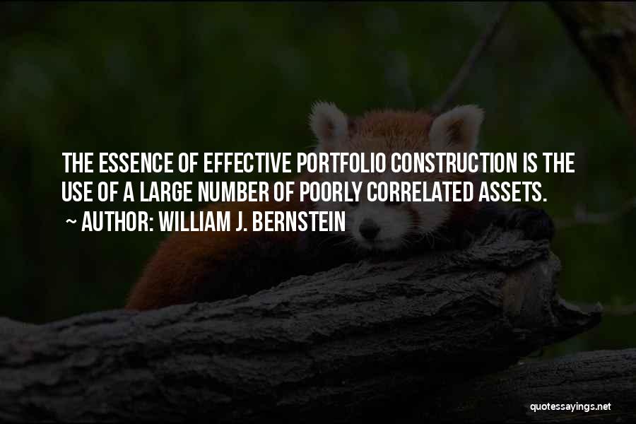 Portfolio Construction Quotes By William J. Bernstein