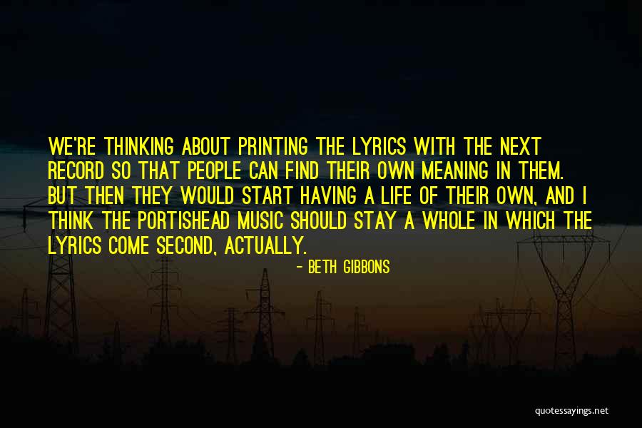 Portishead Third Quotes By Beth Gibbons Portishead Third Quotes By Beth Gibbons