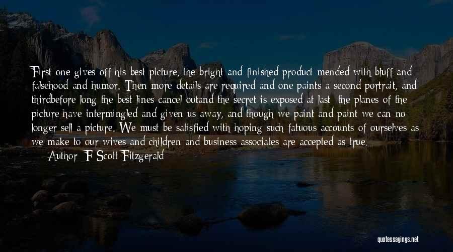 Portrait Quotes By F Scott Fitzgerald