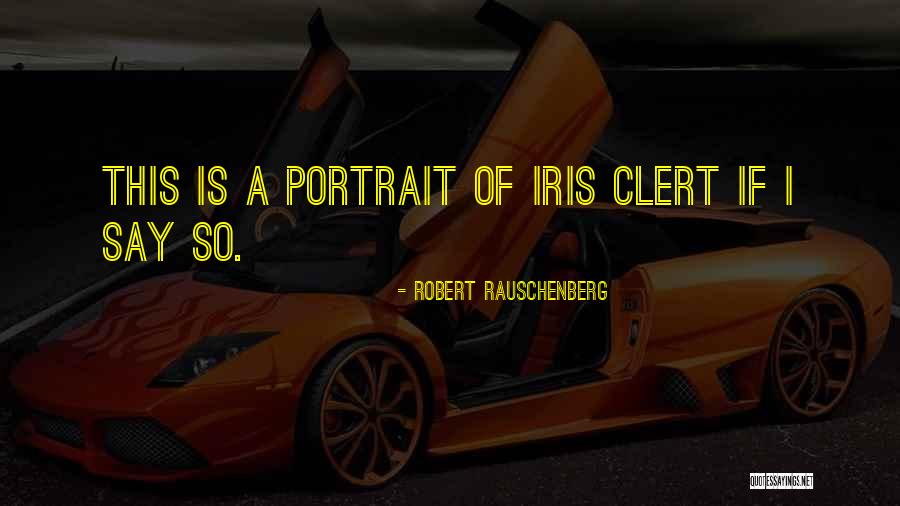 Portraits Quotes By Robert Rauschenberg