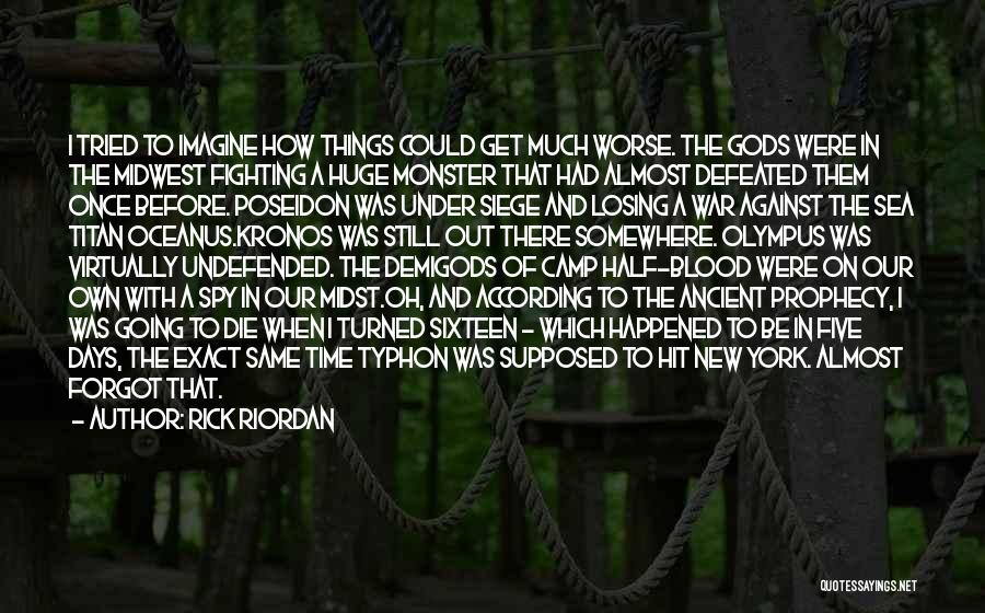 Poseidon And The Sea Quotes By Rick Riordan