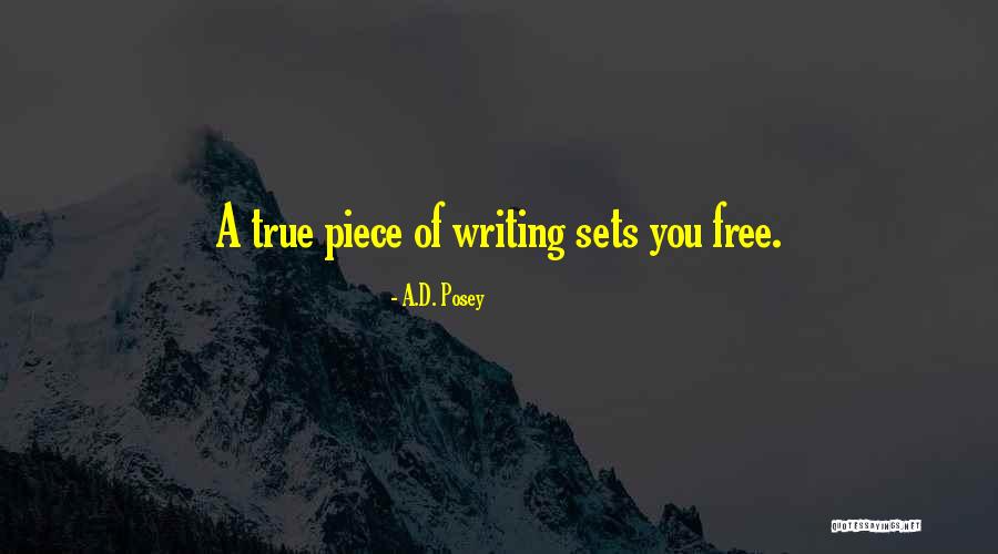 Posey Quotes By A.D. Posey