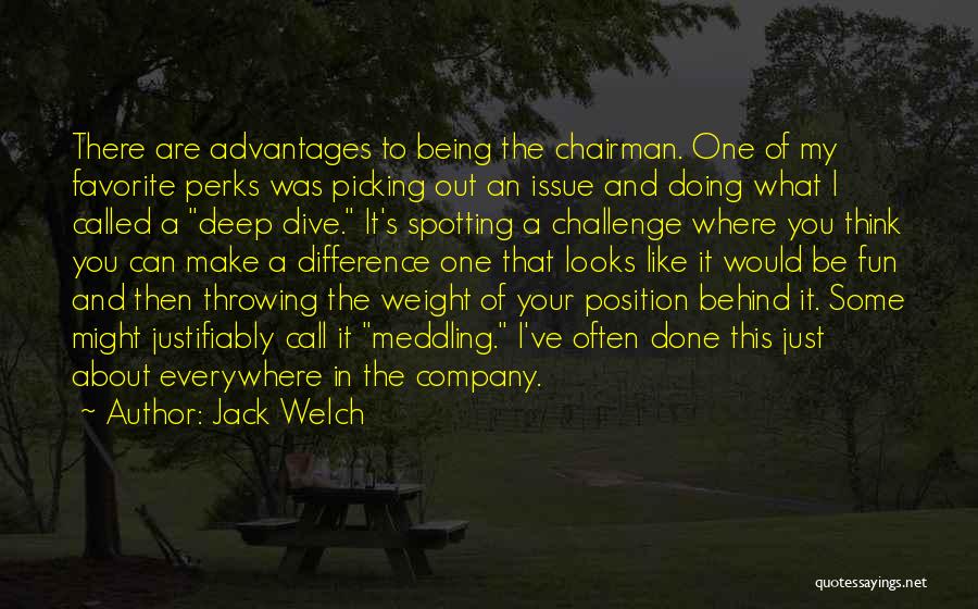 Position In Company Quotes By Jack Welch