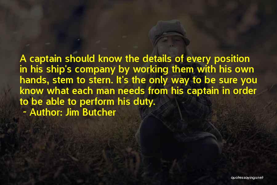 Position In Company Quotes By Jim Butcher