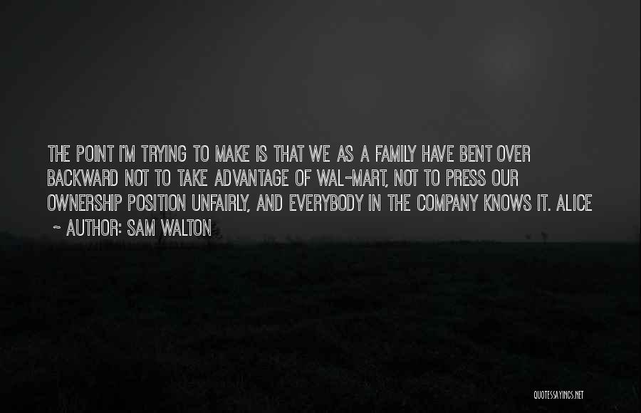 Position In Company Quotes By Sam Walton