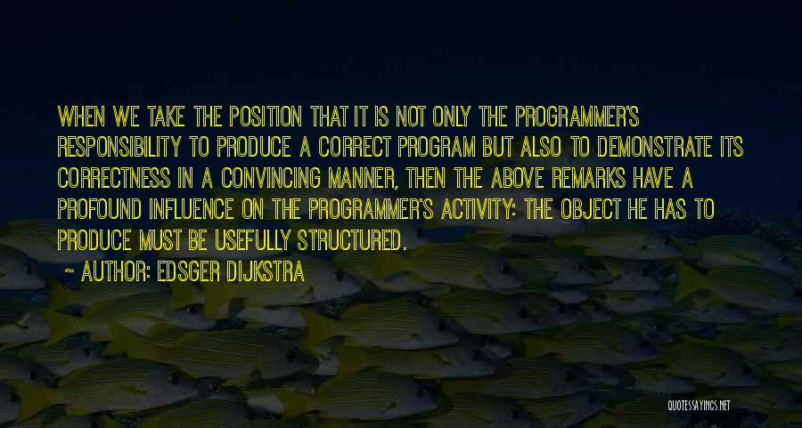 Position Quotes By Edsger Dijkstra