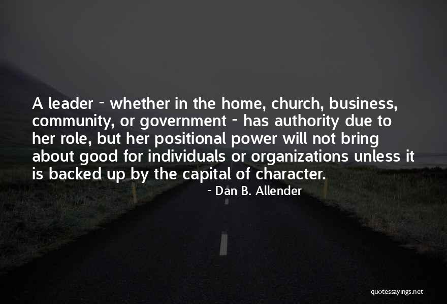 Positional Quotes By Dan B. Allender