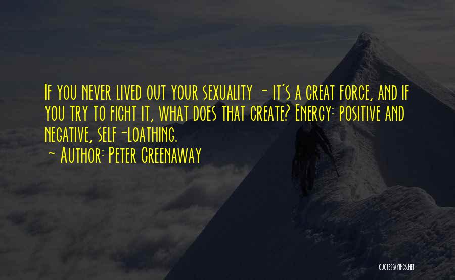 Positive And Negative Energy Quotes By Peter Greenaway