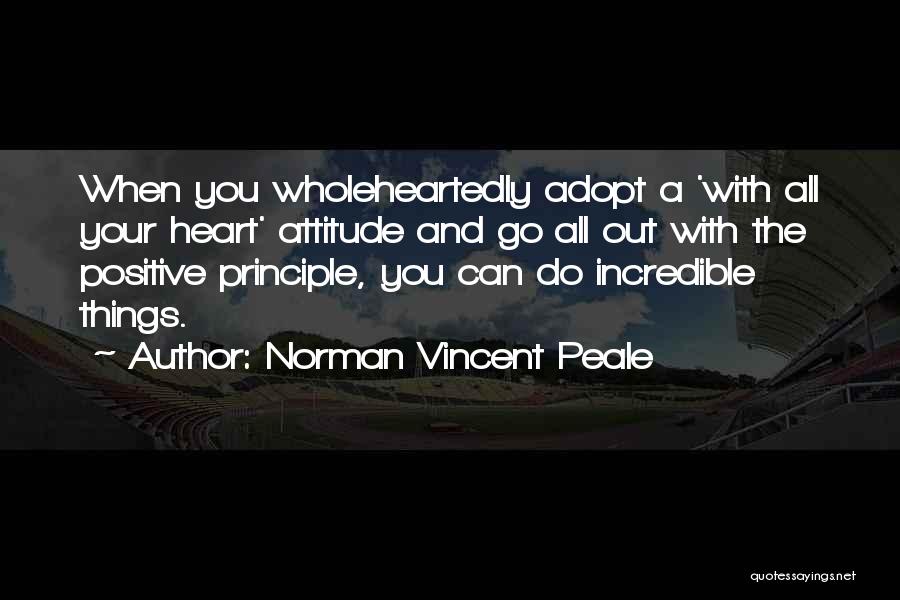 Positive Can Do Attitude Quotes By Norman Vincent Peale