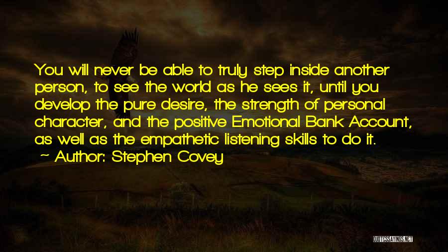 Positive Character Quotes By Stephen Covey