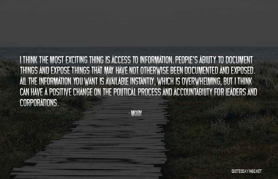 Positive Exciting Quotes By Moby Positive Exciting Quotes By Moby