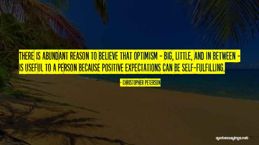 Positive Expectations Quotes By Christopher Peterson Positive Expectations Quotes By Christopher Peterson