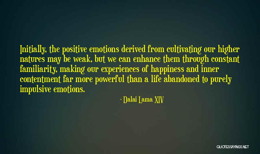 Positive Experiences Quotes By Dalai Lama XIV Positive Experiences Quotes By Dalai Lama XIV