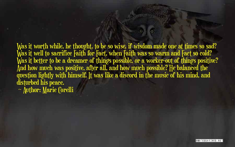 Positive Fact Quotes By Marie Corelli