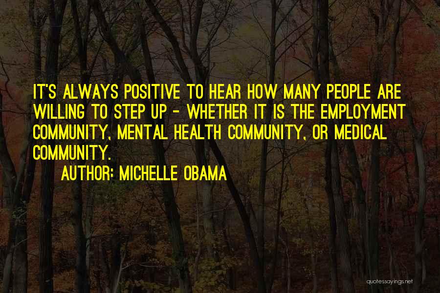 Positive Health Quotes By Michelle Obama