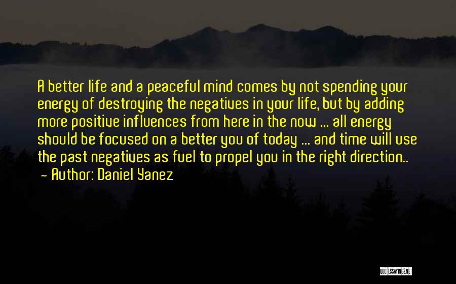 Positive Influences In Your Life Quotes By Daniel Yanez