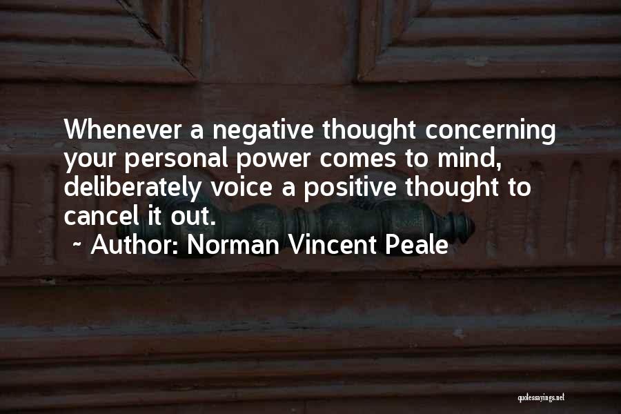Positive Mind Power Quotes By Norman Vincent Peale
