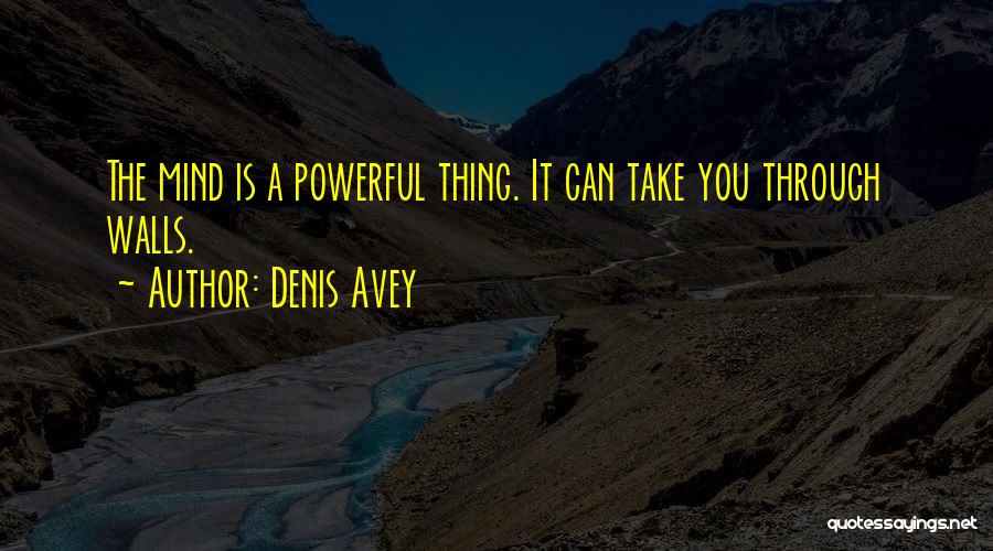Positive Mindset Quotes By Denis Avey
